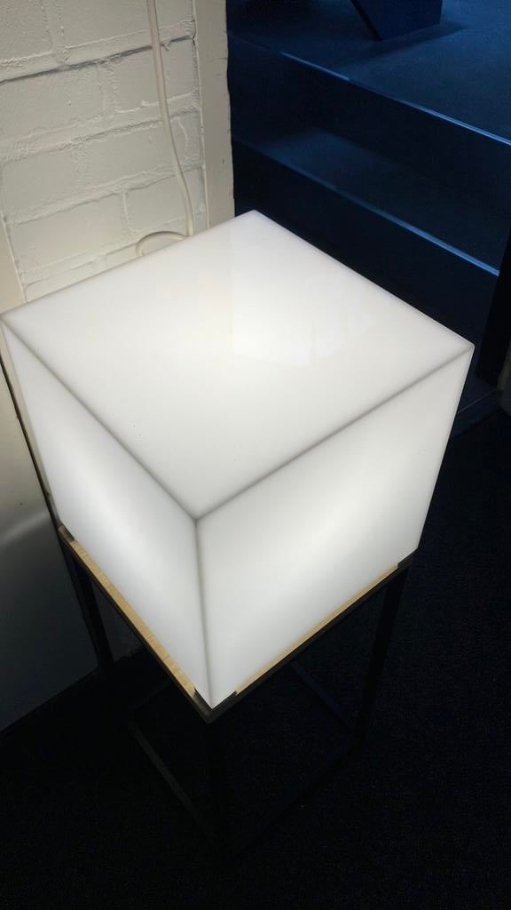 Design kubus lamp, Ophalen, Zo goed als nieuw, Minder dan 50 cm