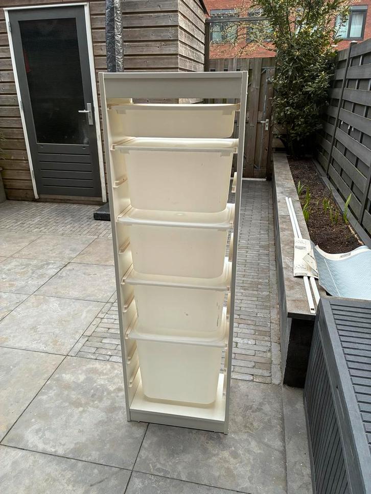 Ikea Trofast opbergcombinatie wit met bakken, Huis en Inrichting, Kasten | Overige, Gebruikt, Ophalen