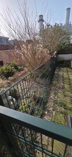 Hekwerk met dubbele poort en slot - 6.60m breed, Tuin en Terras, Tuinhekken en Hekwerk, Ophalen, Met poort, Gebruikt, Dubbelstaafmat hekwerk