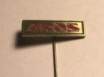 Metalen AROS Speld (Rood/Groen/Messingkleur)., Verzenden, Zo goed als nieuw, Transport, Speldje of Pin