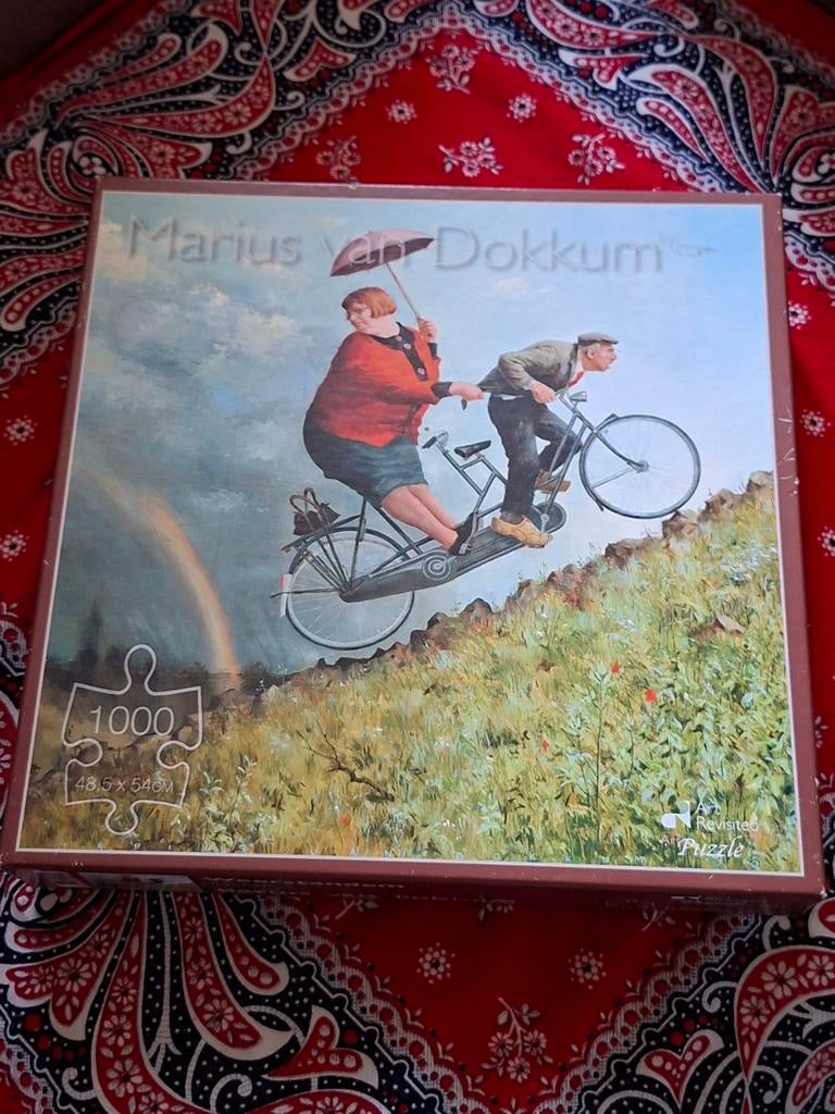 Puzzel weerstandem  Marius van Dokkum 1000 stukjes, Hobby en Vrije tijd, Ophalen of Verzenden, 500 t/m 1500 stukjes, Zo goed als nieuw