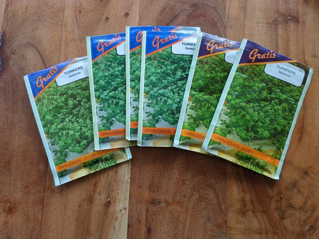 Gratis tuinkers zaad, Ophalen of Verzenden, Volle zon