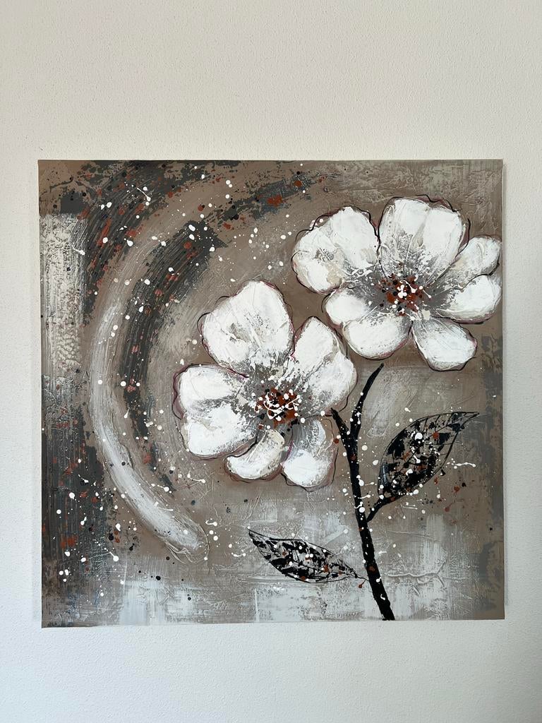 Bloemen Schilderij, Ophalen, Zo goed als nieuw, Schilderij, Oorspronkelijke maker