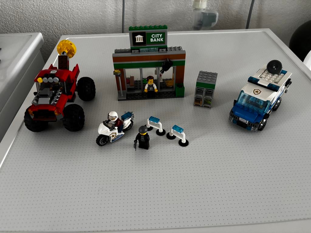 Lego politie monster truck overval, Ophalen of Verzenden, Gebruikt, Inclusief instructies, Lego