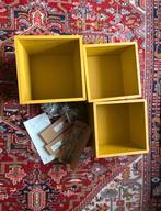 Mosterdgele IKEA EKET kastjes - kubus, Ophalen, Met plank(en), Gebruikt, 25 tot 50 cm