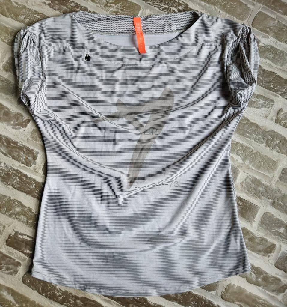 ZIP73 Tuniek Beige Travelstof Maat S, Kleding | Dames, ZIP73, Beige, Ophalen of Verzenden, Zo goed als nieuw