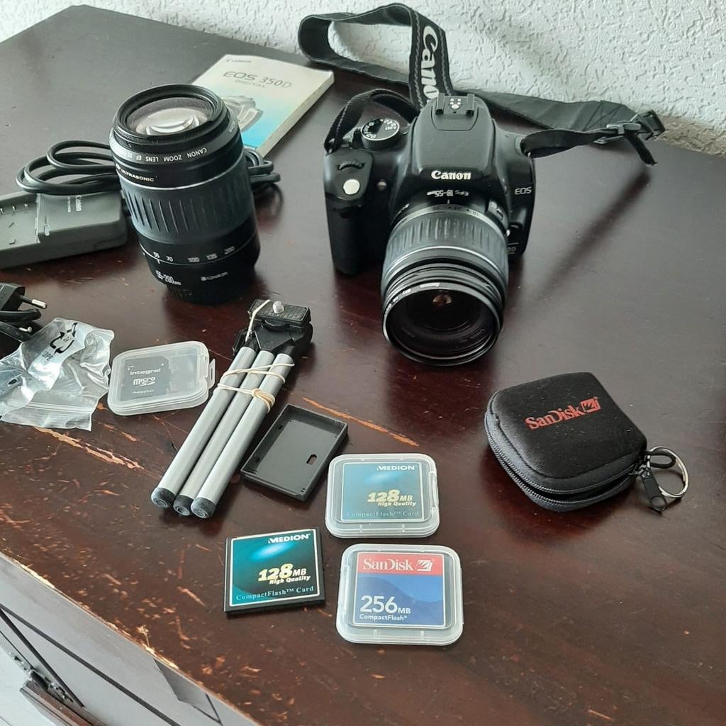 Canon EOS 350D Spiegelreflexcamera, Ophalen, Gebruikt, Spiegelreflex, Canon