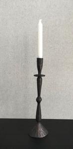 Kandelaar Casandra S met zwart., Ophalen of Verzenden, Zwart, Metaal