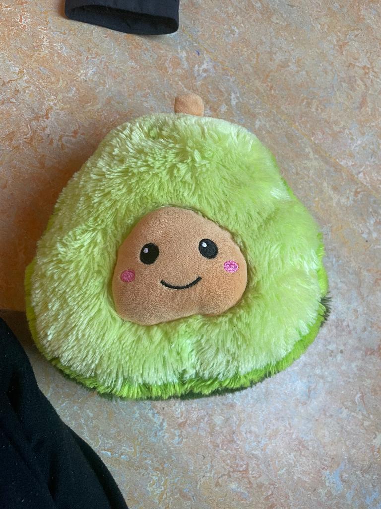 Knuffel avocado, Kinderen en Baby's, Speelgoed | Knuffels en Pluche, Ophalen of Verzenden, Nieuw, Overige typen, Wasbaar