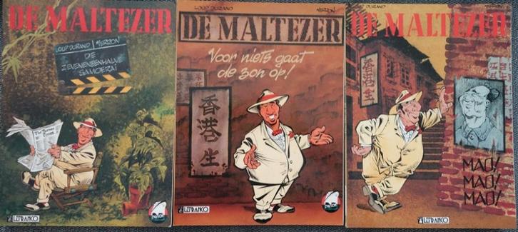 3x De Maltezer (Verron / Durand), Boeken, Stripboeken, Gelezen, Meerdere stripboeken, Ophalen of Verzenden
