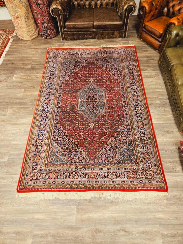 Perzisch Handgeknoopt Bidjar Tapijt. Prachtige kleuren!, Huis en Inrichting, Stoffering | Tapijten en Kleden, Zo goed als nieuw