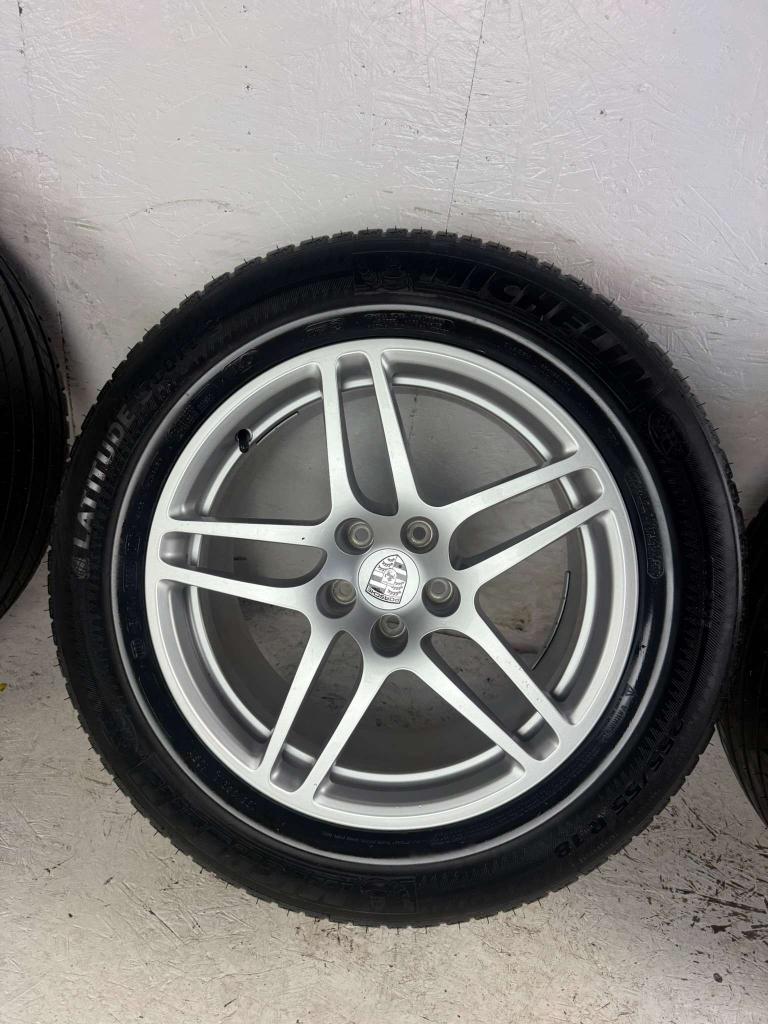 Originele Porsche Macan S Turbo velgen 18" 5x112 golf breeds, Niet ingevuld, 18 inch, Gebruikt, 255 mm