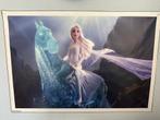 Grote Frozen poster op linnen achtig materiaal, Kinderen en Baby's, Kinderkamer | Inrichting en Decoratie, Ophalen, Gebruikt, Wanddecoratie