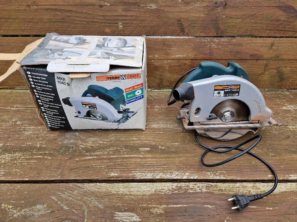 TE KOOP : MEISTER CRAFT MKR 1040 S CIRKELZAAG, Gebruikt, Cirkelzaag, 30 tot 70 mm, 1200 watt of meer