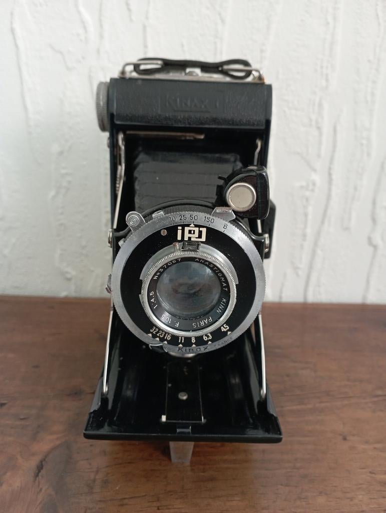 Vouwcamera Kinax Parijs, Verzamelen, Fotografica en Filmapparatuur, Ophalen of Verzenden, Voor 1940