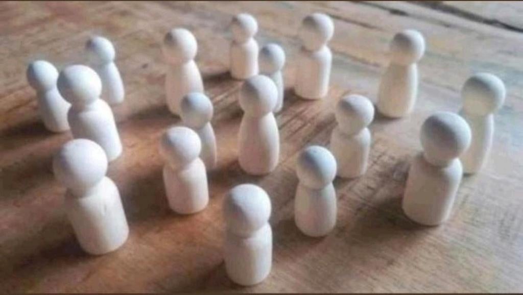 Nieuwe houten DIY peg dolls, Nieuw, Educatief, Knutselmateriaal, Hout