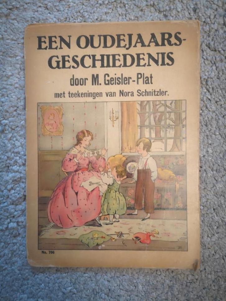 Oud geïllustreerd kinderboek: Een Oudejaarsgeschiedenis, Boeken, Kinderboeken | Jeugd | onder 10 jaar, Gelezen, Fictie algemeen
