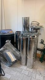 Rookgasafvoer rvs, Ophalen, Zo goed als nieuw, Hout, Houtkachel