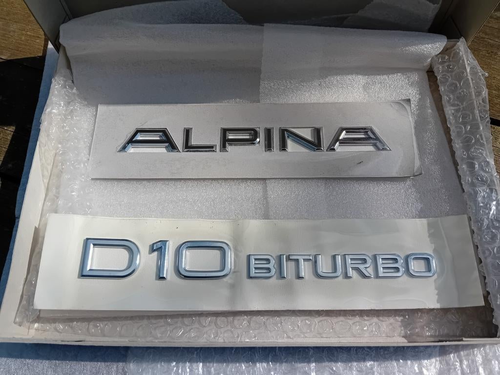 Alpina D10 biturbo emblemen nieuw, Ophalen, Nieuw