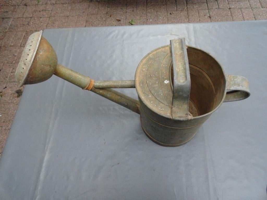 Gieter, zink, antiek met sproeikop, Antiek en Kunst, Ophalen of Verzenden