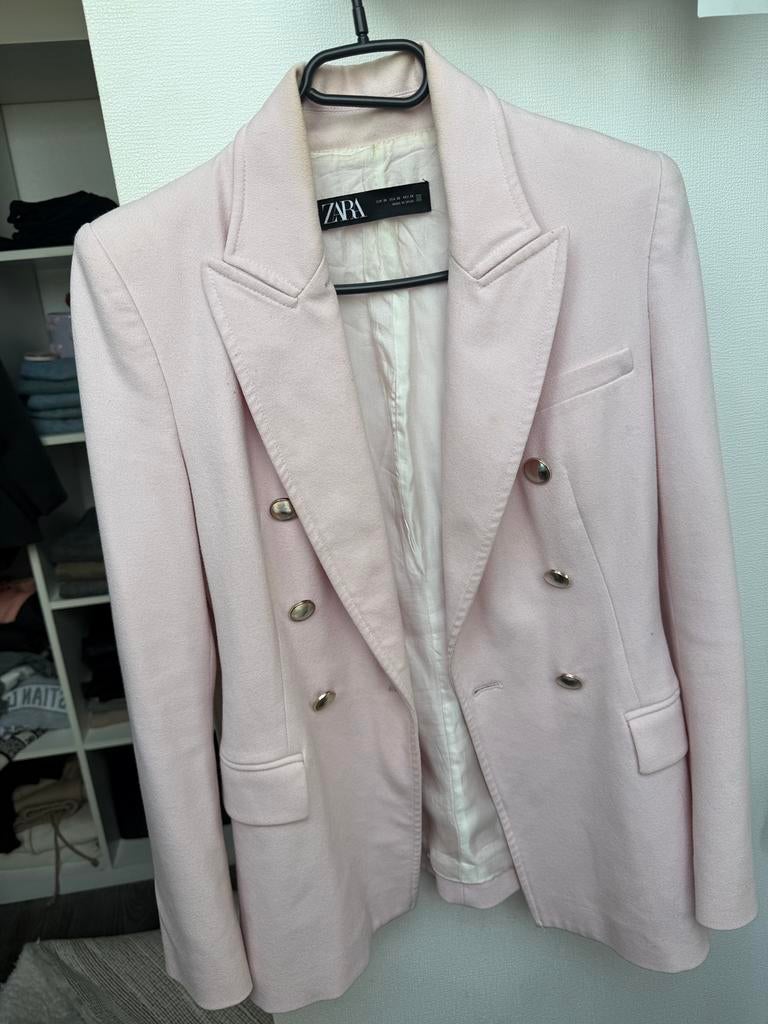 Colbert roze, Ophalen, Zo goed als nieuw, Maat 38/40 (M), Roze