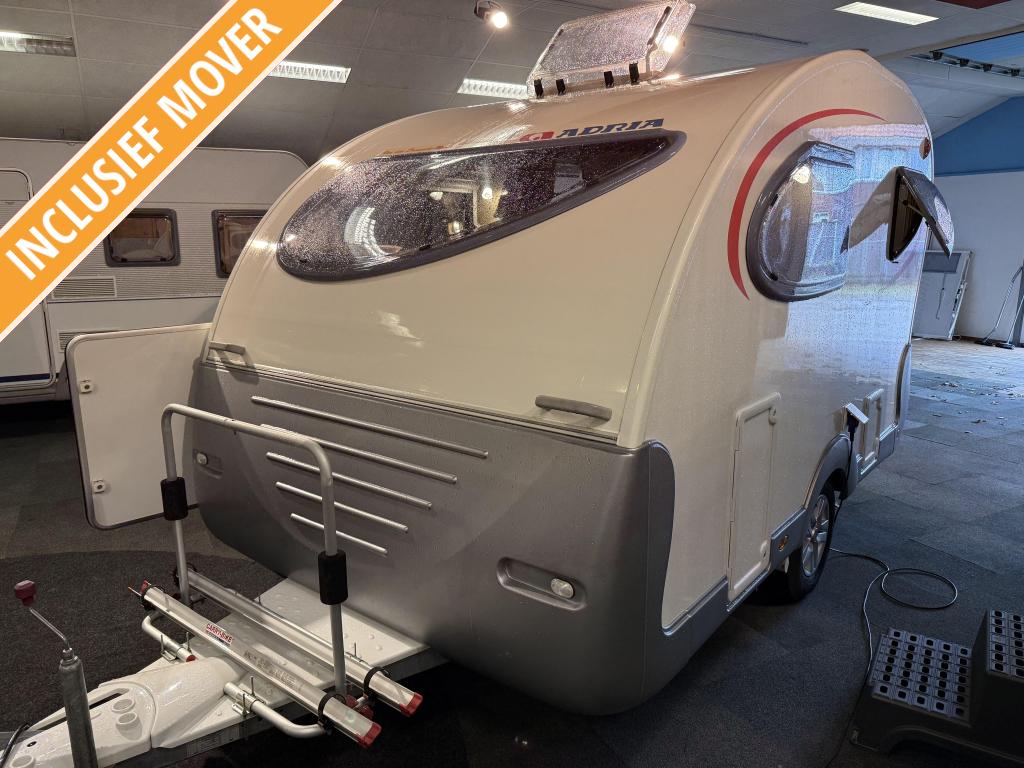 ADRIA ACTION 341 PH VASTBED ZITJE MET MOVER EN LUIFEL (TOP), Caravans en Kamperen, Caravans, Overige typen, Tot en met 2, Schokbreker