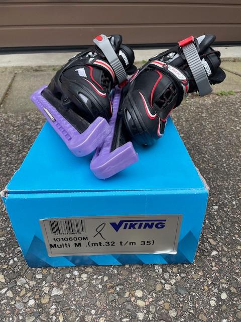 Viking multi kinder noren (inclusief beschermers), Sport en Fitness, Schaatsen, Ophalen, Gebruikt, Noren, Viking