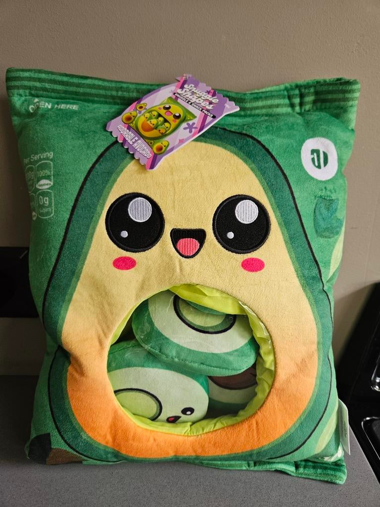 Snuggle Shapes Adorable Avocado knuffel, Ophalen of Verzenden, Nieuw