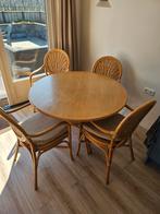Eethoek met 4 stoelen, Ophalen, Gebruikt, Klassiek, Rotan, 4 tot 6 stoelen