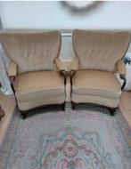 Vintage oorfauteuil - wingback-fauteuil, Ophalen, Gebruikt, 75 tot 100 cm, Stof