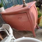 Oud roze ibiza brocante boho ladekast kast ladenkast, Ophalen, Gebruikt, 50 tot 100 cm, 3 of 4 laden