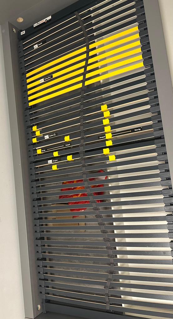 Bossflex 600 lattenbodem 90x200, Ophalen, Zo goed als nieuw, Eenpersoons, 90 cm