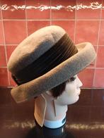Bruine kwaliteits hoed Chapeau Jacqueline, Ophalen of Verzenden, Zo goed als nieuw, One size fits all