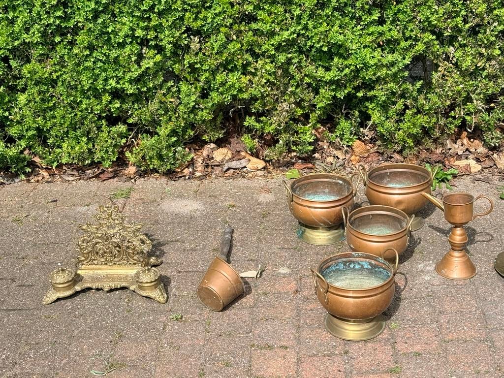 Schuurvonst koperen spullen, Antiek en Kunst, Ophalen, Koper