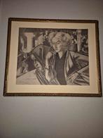 JAN TOOROP Steendruk 'La Belgique   Gesigneerd 1914, Ophalen of Verzenden