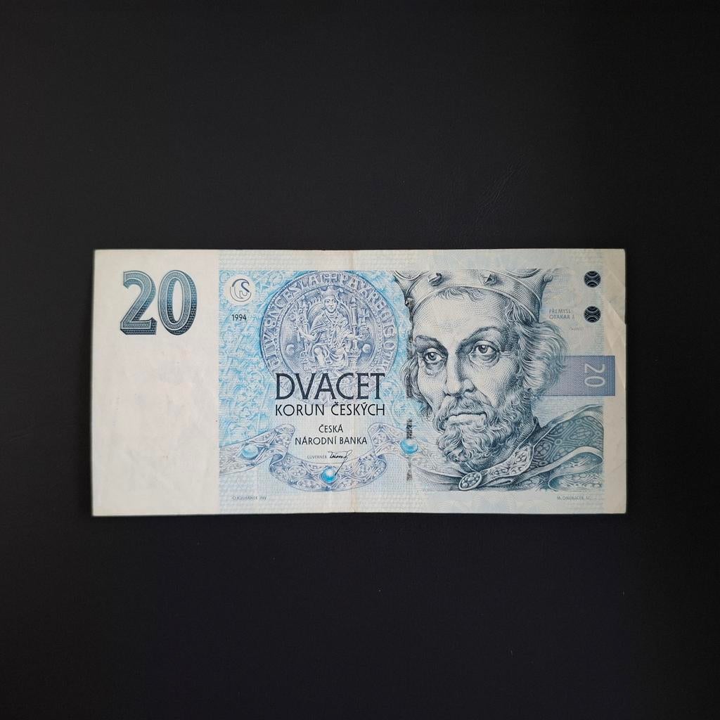 20 kronen Tsjechië #006, Verzenden, Overige landen, Los biljet