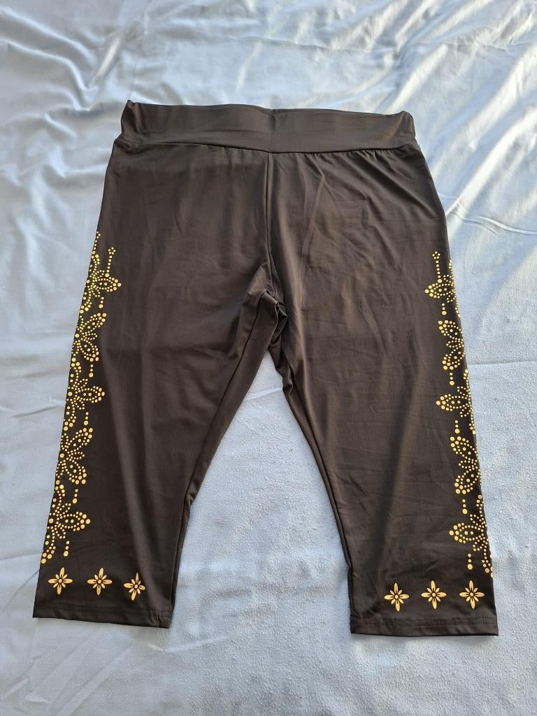 Zwarte driekwart legging maat 2XL !!, Kleding | Dames, Leggings, Maillots en Panty's, Ophalen of Verzenden, Zo goed als nieuw