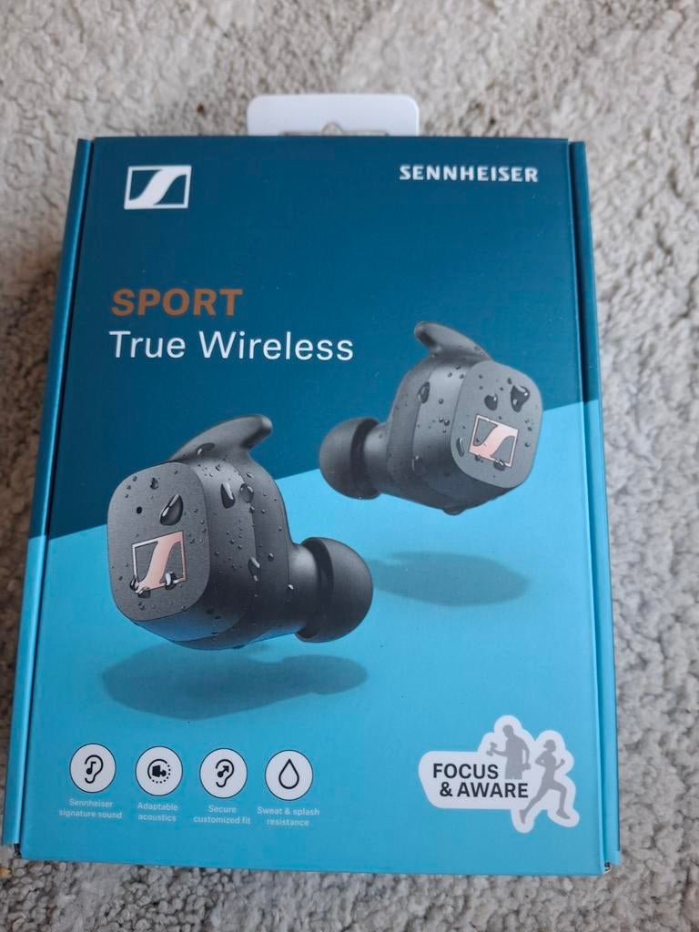 Sennheiser Sport True Wireless zgan oordopjes buds plugs, Ophalen of Verzenden, Zo goed als nieuw
