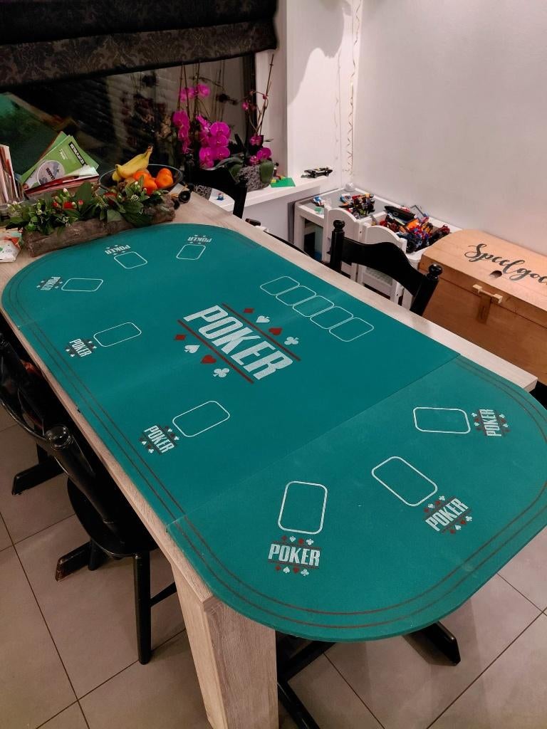 Pokertafel (Opvouwbaar), Vijf spelers of meer, Ophalen of Verzenden, Gebruikt, Onbekend