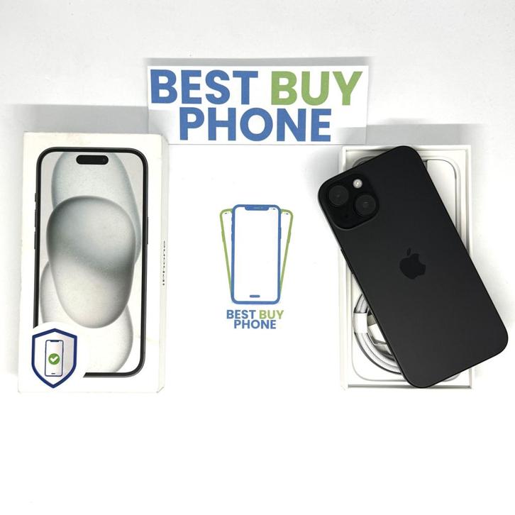 iPhone 15 256GB zwart /ongebruikt + 12 maanden garantie, Telecommunicatie, Mobiele telefoons | Apple iPhone, Zo goed als nieuw