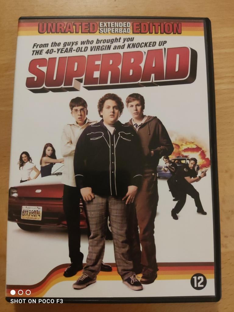 DVD - Komedie - Superbad, Cd's en Dvd's, Dvd's | Komedie, Gebruikt, Actiekomedie, Vanaf 12 jaar, Ophalen of Verzenden