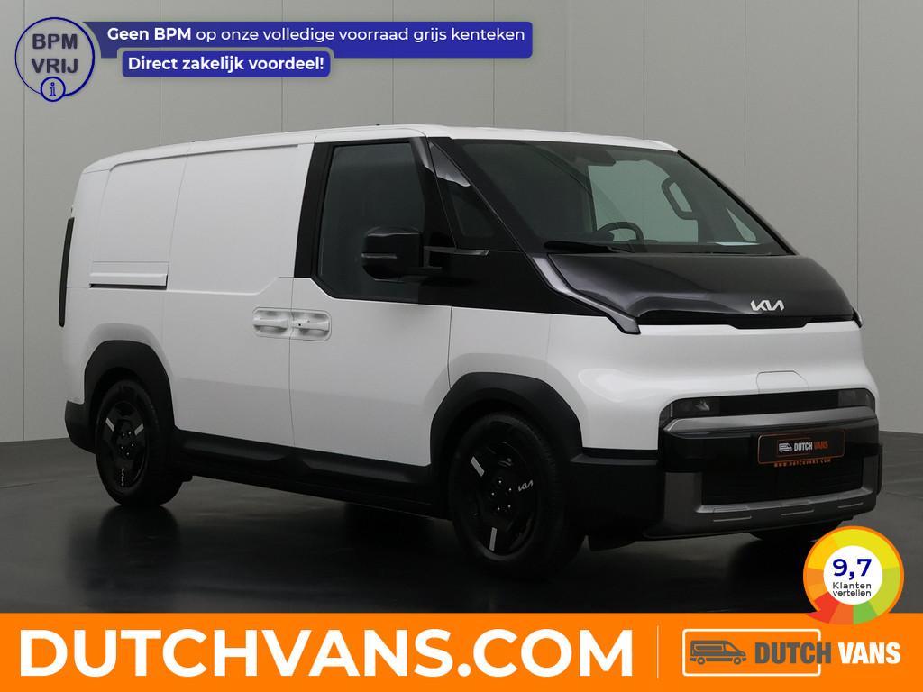 Kia PV5 L2H1 Business Long Range 71.2 kWh (416Km WLTP) | 7 j, Auto's, Stof, Kia, Multifunctioneel stuurwiel, Wit