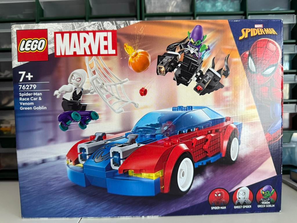 LEGO MARVEL 76279 Spider-Man Race Car & Venom Green Goblin, Marvel, Nieuw, Ophalen of Verzenden, Complete set