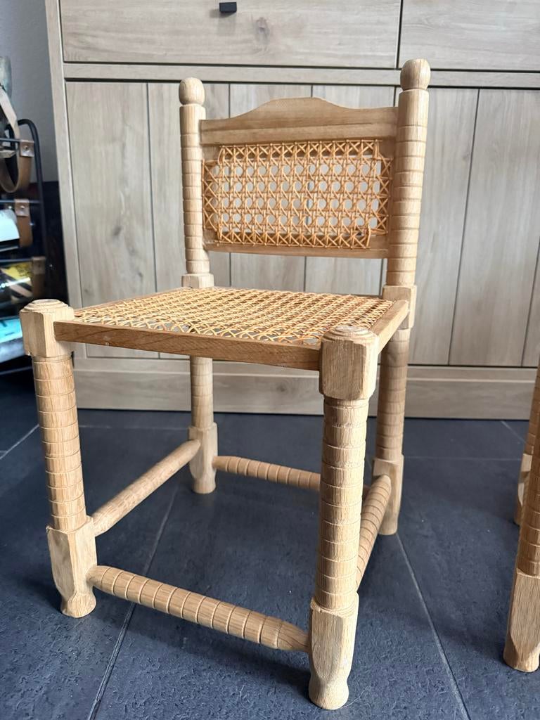 Houten kinderstoeltjes met rieten zitting en rugleuning, Kinderen en Baby's, Ophalen of Verzenden, Gebruikt, Overige typen