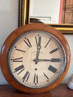 Antieke Engelse wandklok met houten omlijsting, Ophalen