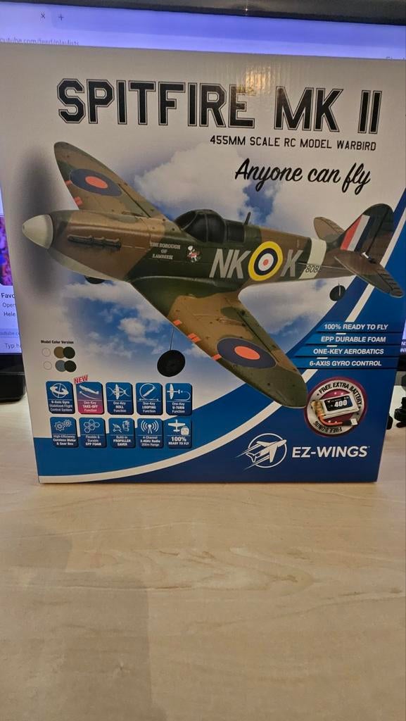 Radiografisch vliegtuig Spitfire MK II, Ophalen of Verzenden