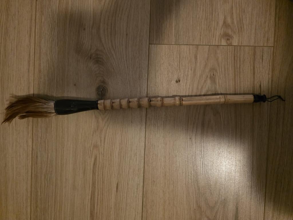 Grote Chinese Kalligrafie Kwast - Bamboe Handvat, Ophalen, Zo goed als nieuw, Overige typen