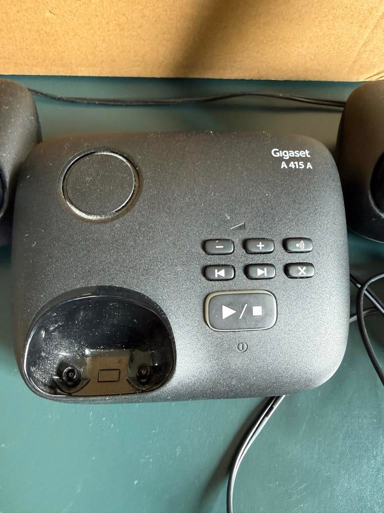 Gigaset A415A Duo draadloze telefoon met antwoordapparaat, Ophalen of Verzenden, Gebruikt, 2 handsets