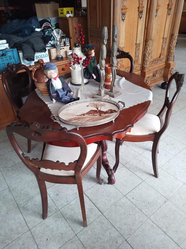 Eethoek antiek., Antiek en Kunst, Antiek | Meubels | Tafels, Ophalen of Verzenden