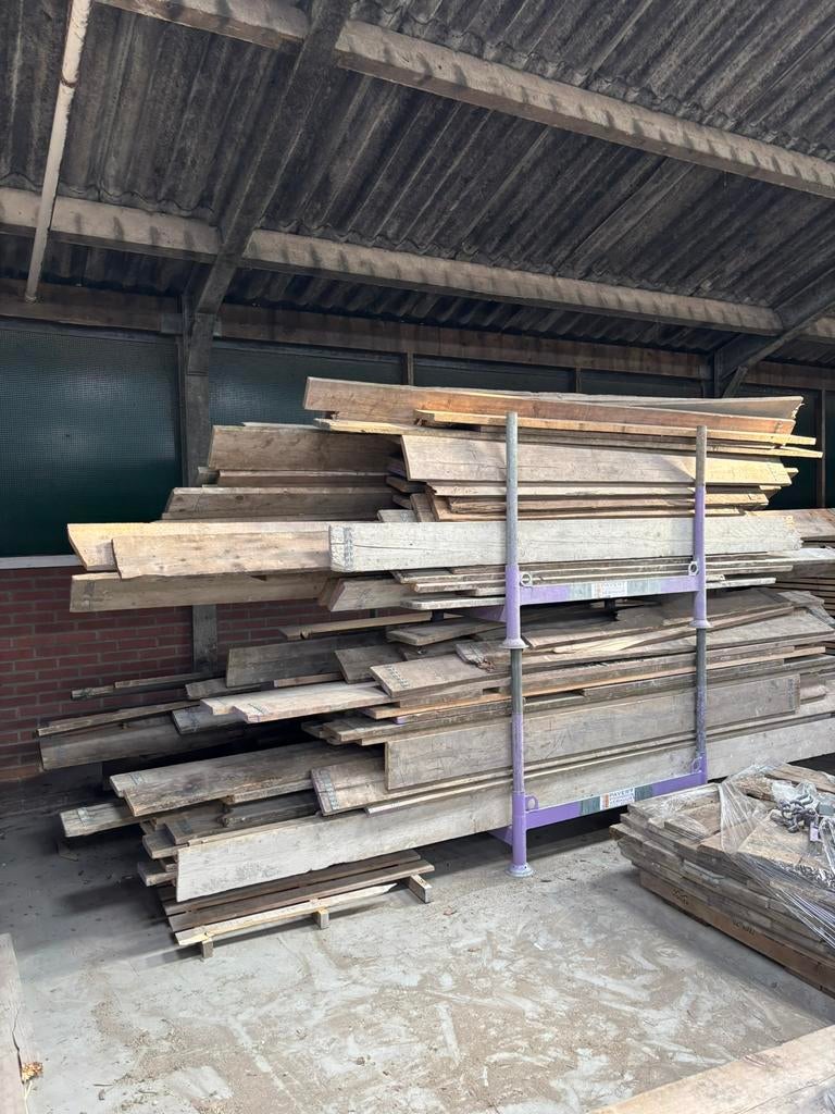 Steigerplanken, Doe-het-zelf en Verbouw, Hout en Planken, 25 tot 50 mm, Ophalen of Verzenden, Zo goed als nieuw, Plank